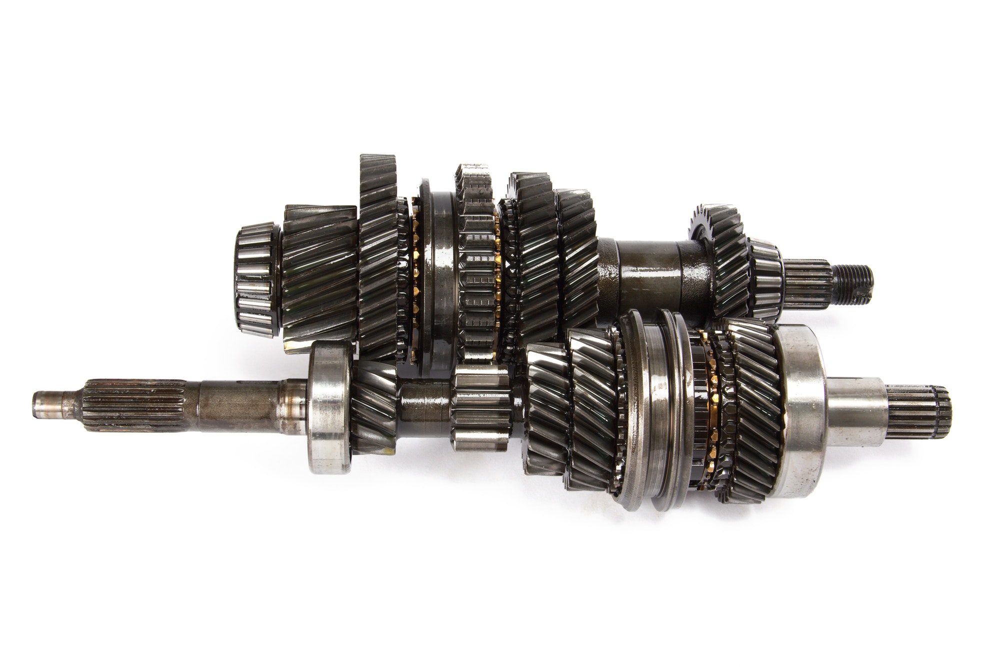 Transmission gears , isolated on a white background