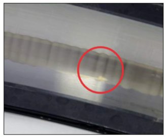 measuring voltage striation shafts