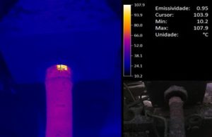 Termografia em rotinas de vibrações – Exemplo prático