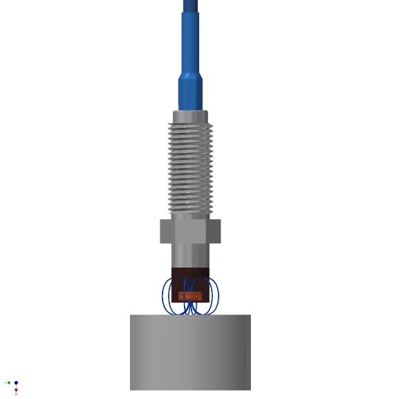 El sensor de desplazamiento o 3