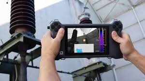 Visualização de descargas parciais com ultrassons